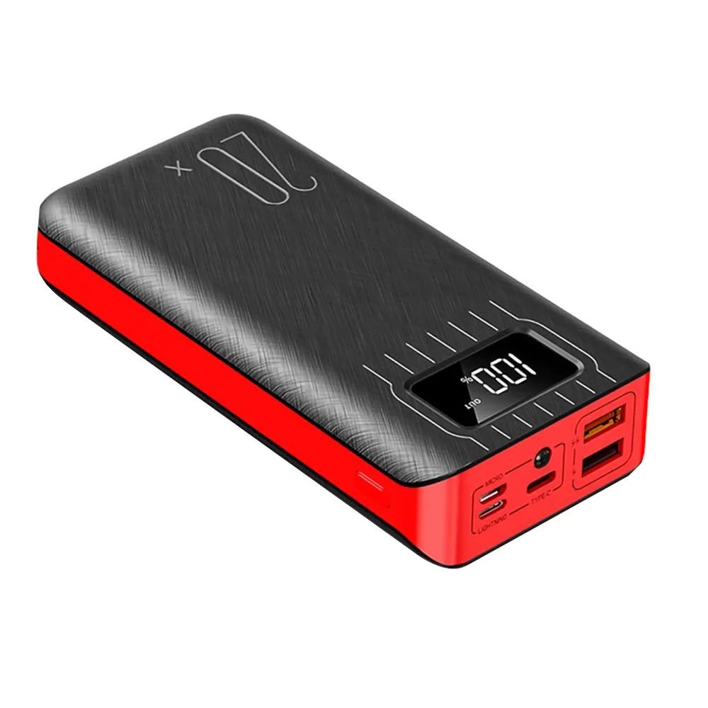 20,000mAh Portable Power Bank – Dual USB + LED Flashlight