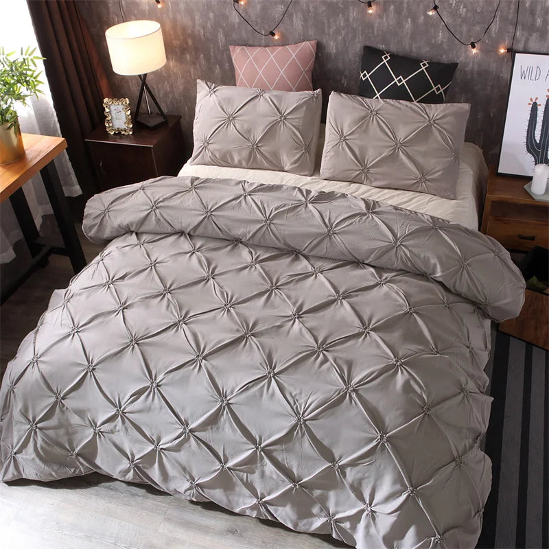 100% Polyester Duvet Cover Set – 3-Piece Comforter Cover with Pillowcases