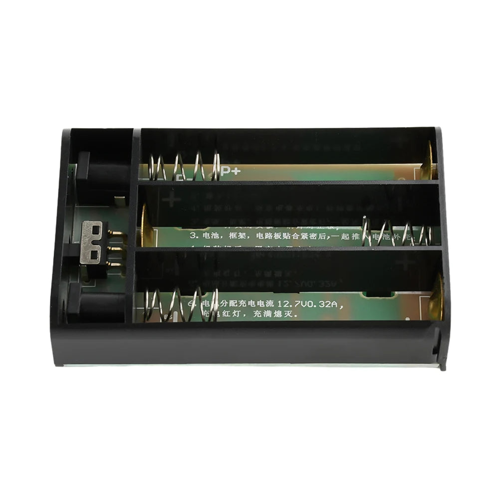 DC 12V DIY UPS Battery Box — 3×18650 Cells, 24W, True 0ms Switchover (No Battery)