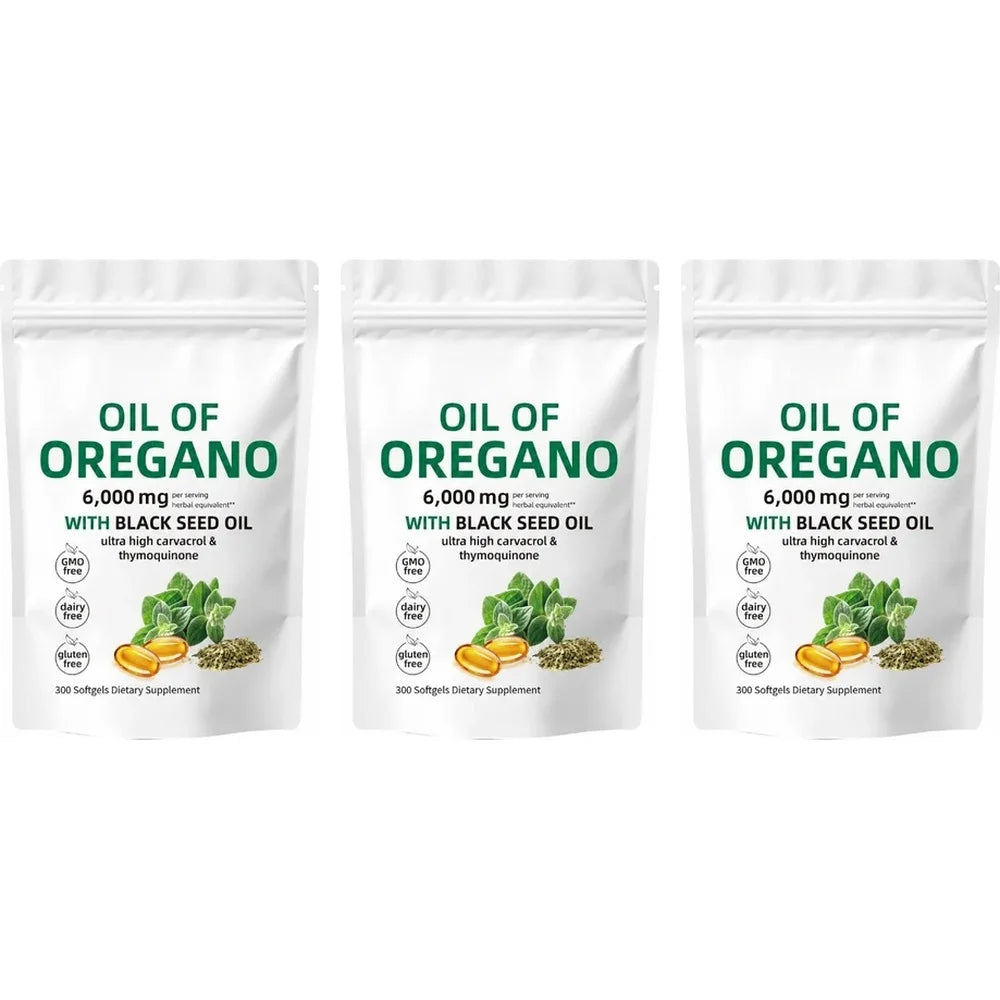 Oil of Oregano & Black Seed Oil Softgels, 300 Count