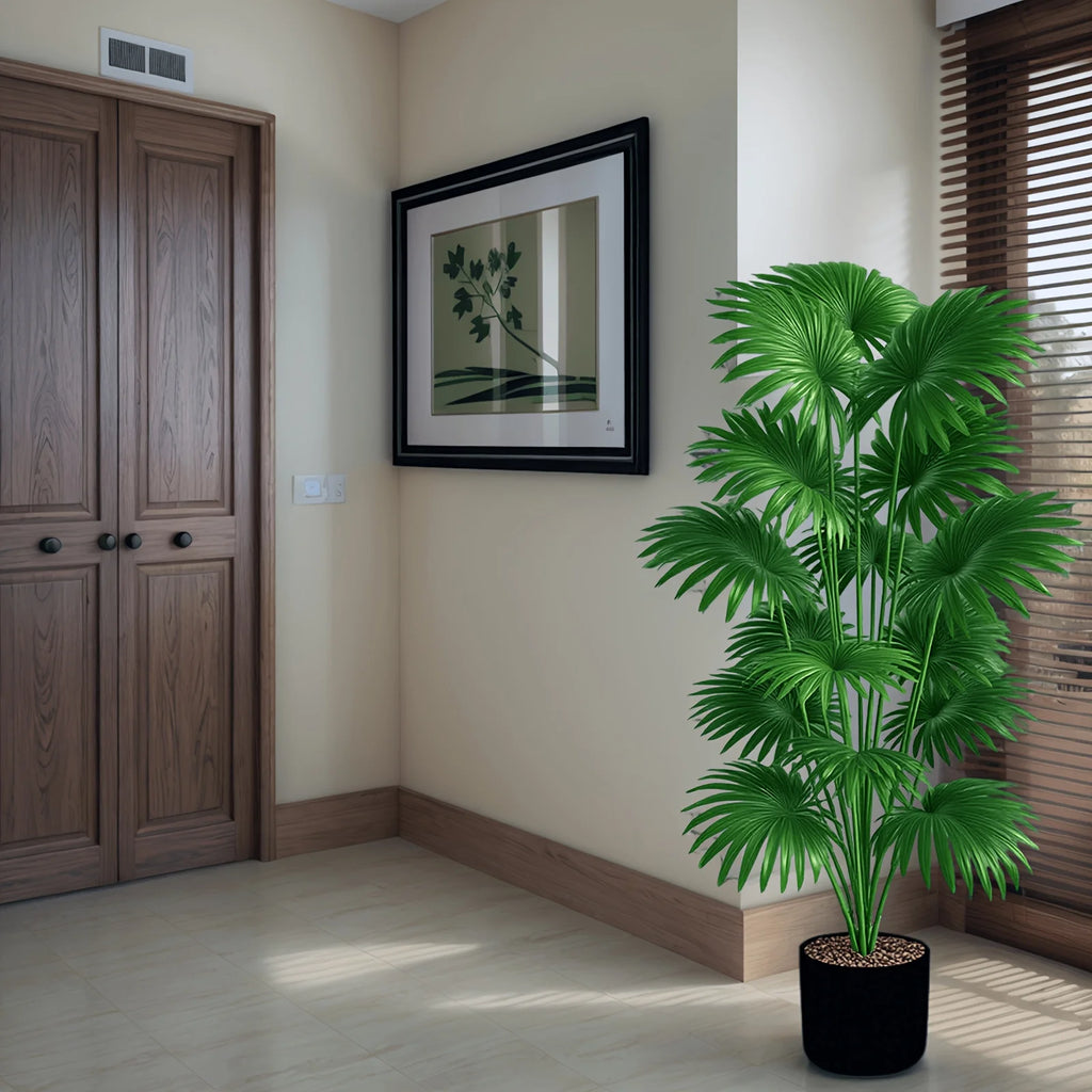 Tall Artificial Palm Tree – 43" Indoor & Outdoor