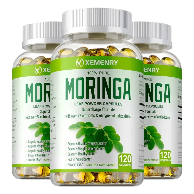 Organic Moringa Capsules – Superfood for Energy, Immunity & Detox
