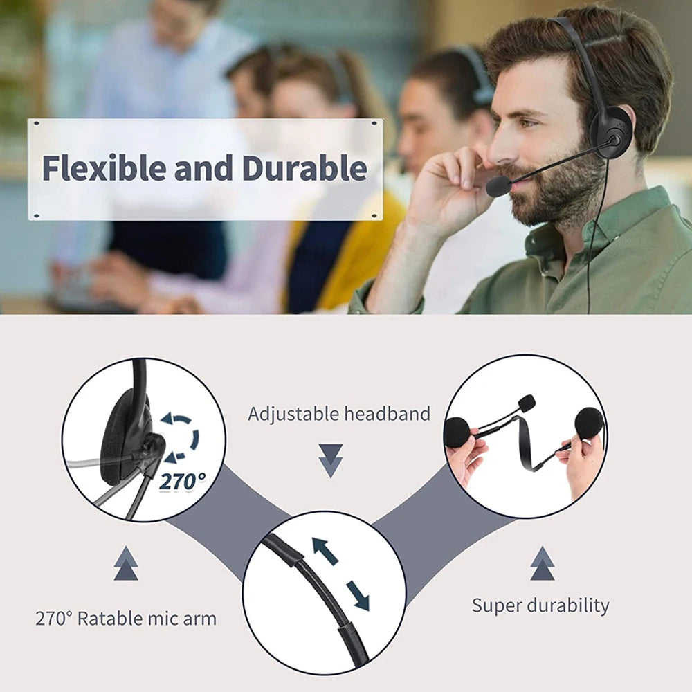 CUGUU USB Gaming Headset with Noise-Cancelling Mic