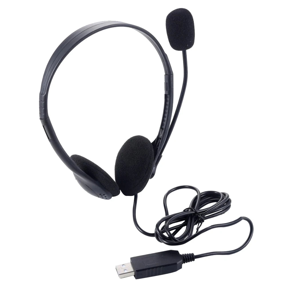 Virwir USB Wired Headset with Noise-Cancelling Mic