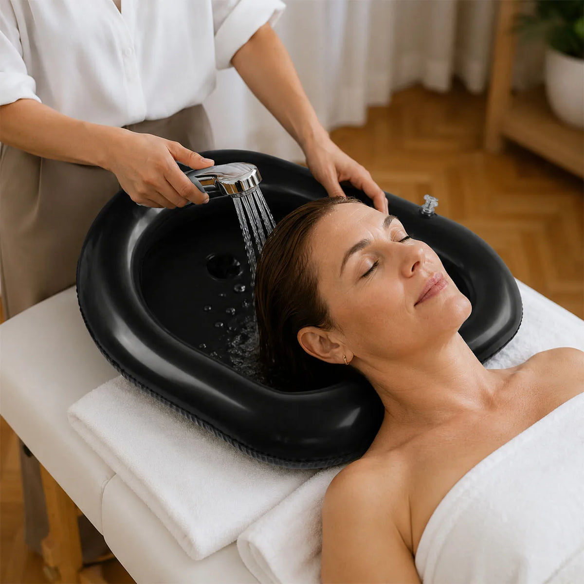 Inflatable Hair Washing Basin – Accessible, Portable