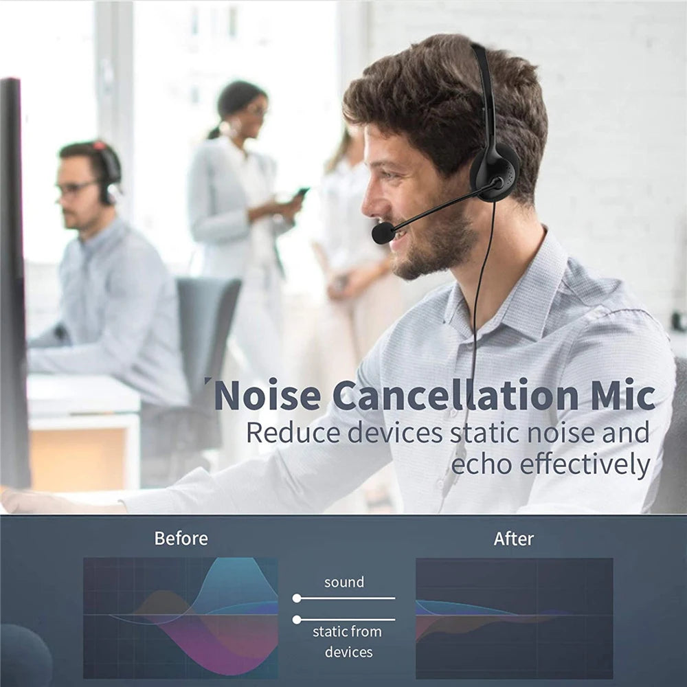 CUGUU USB Gaming Headset with Noise-Cancelling Mic