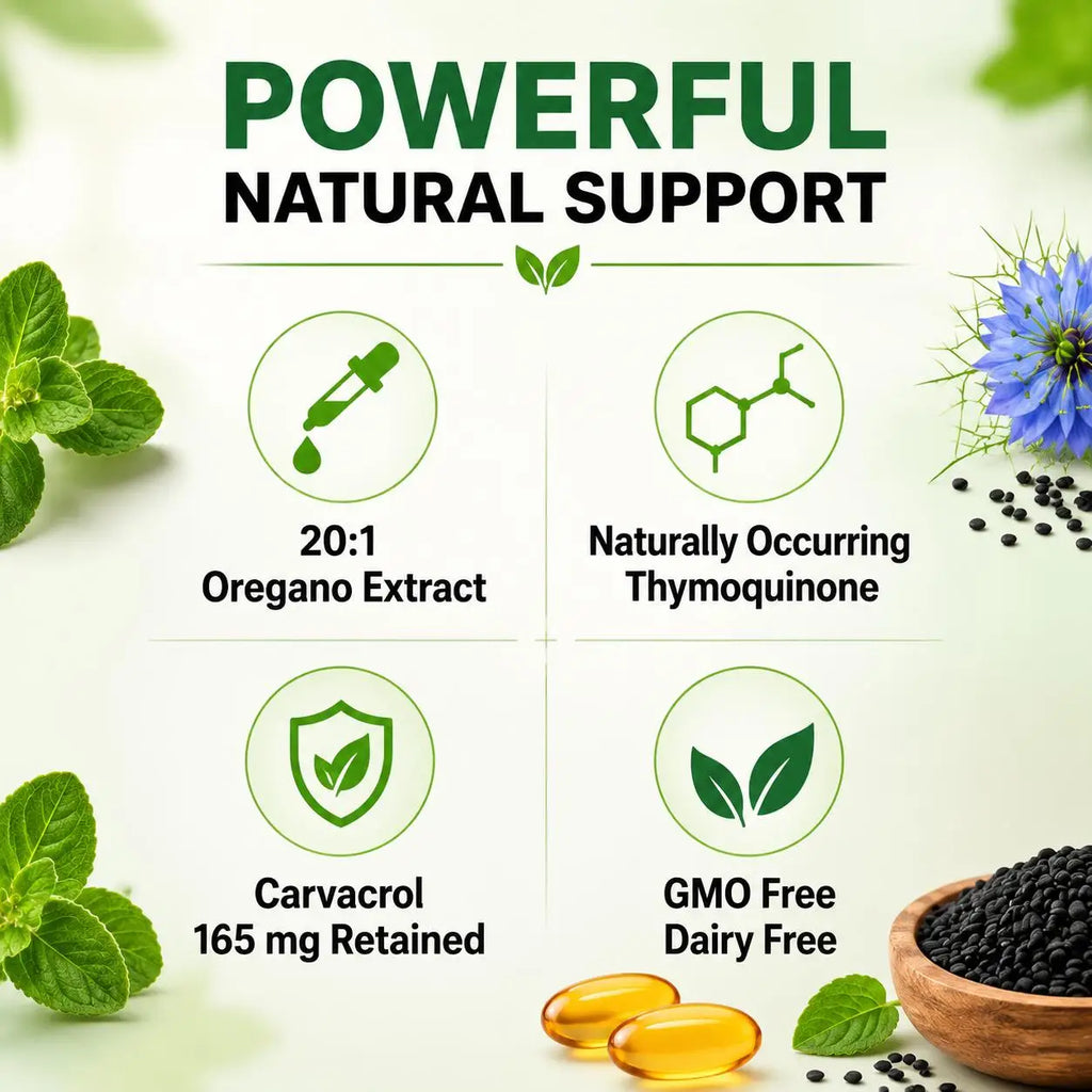 Oil of Oregano & Black Seed Oil Softgels, 300 Count