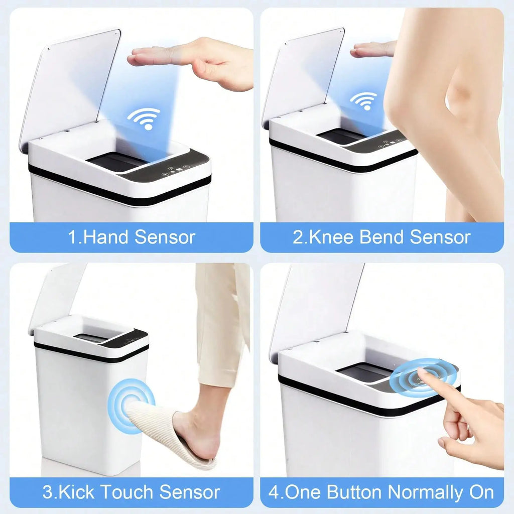 Smart Motion Sensor Trash Can 2-Pack – 8L, Touchless