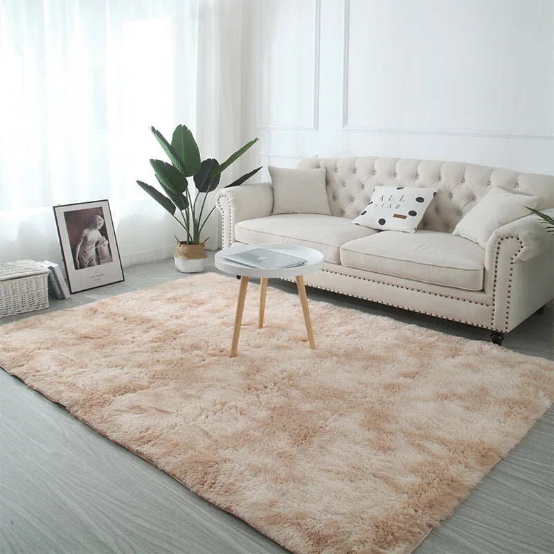 Soft Plush Tie-Dye Carpet – Non-Slip, Multi-Size