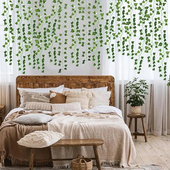 Artificial Ivy Garland – 12-Pack, 9.6m Total