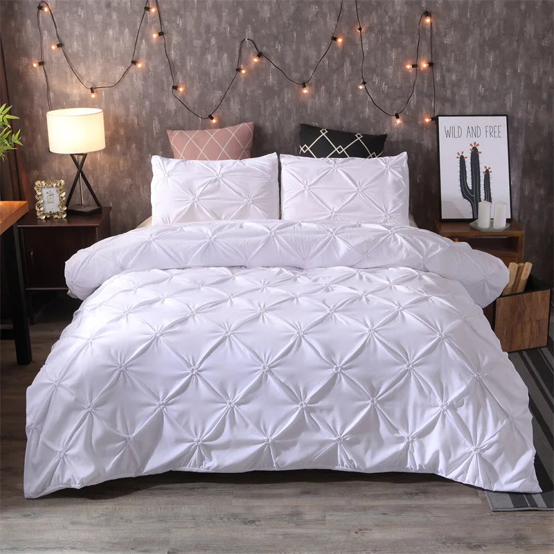 100% Polyester Duvet Cover Set – 3-Piece Comforter Cover with Pillowcases