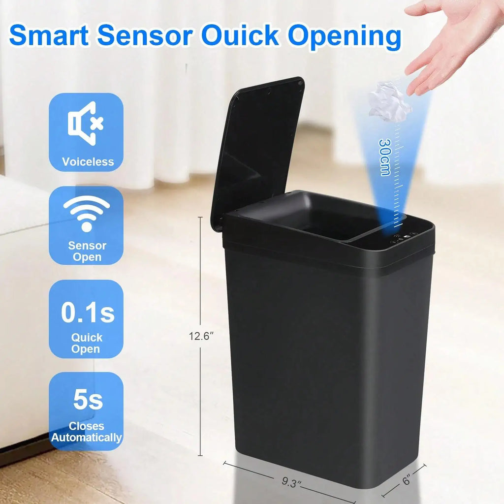 Smart Motion Sensor Trash Can 2-Pack – 8L, Touchless