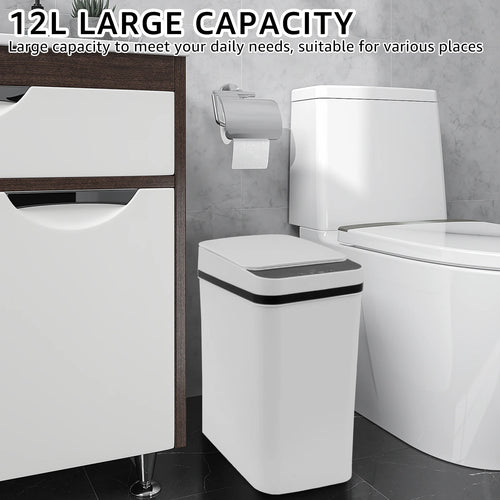 12L Automatic Infrared Sensor Trash Can – Touchless