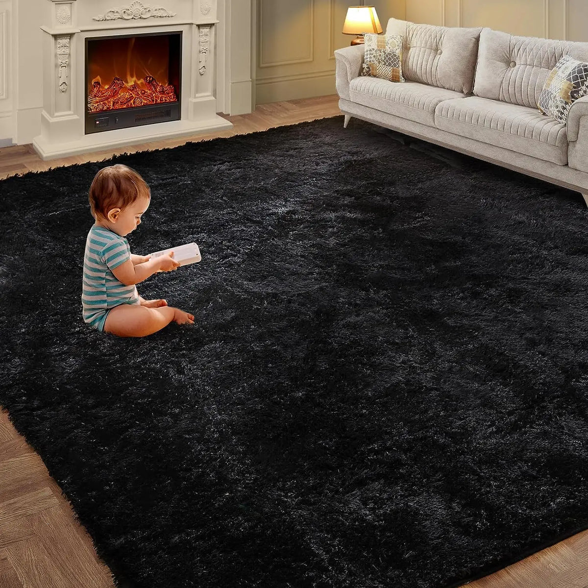Soft Plush Tie-Dye Carpet – Non-Slip, Multi-Size