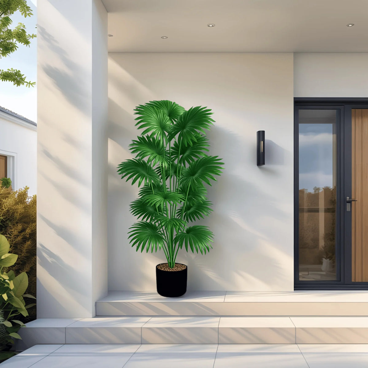 Tall Artificial Palm Tree – 43" Indoor & Outdoor