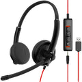 NUBWO HW01 Wired Headset with Noise-Cancelling Mic – USB & 3.5mm