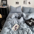 Dreamreal 100% Washed Cotton Bedding Set – 4-Piece Duvet Cover Set