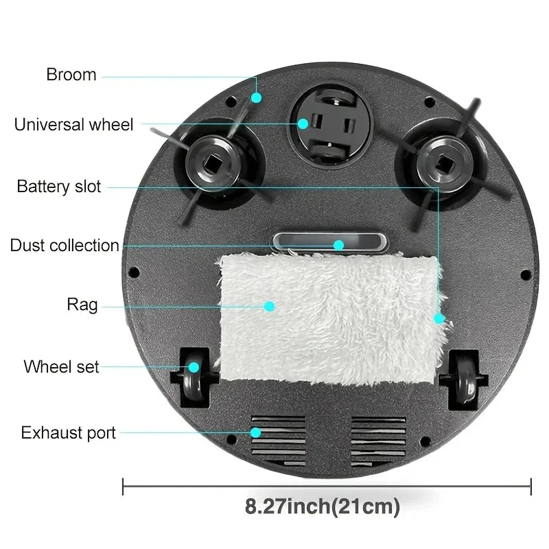 3-in-1 Smart Robot Vacuum – 4000Pa, Sweep, Mop & Vacuum