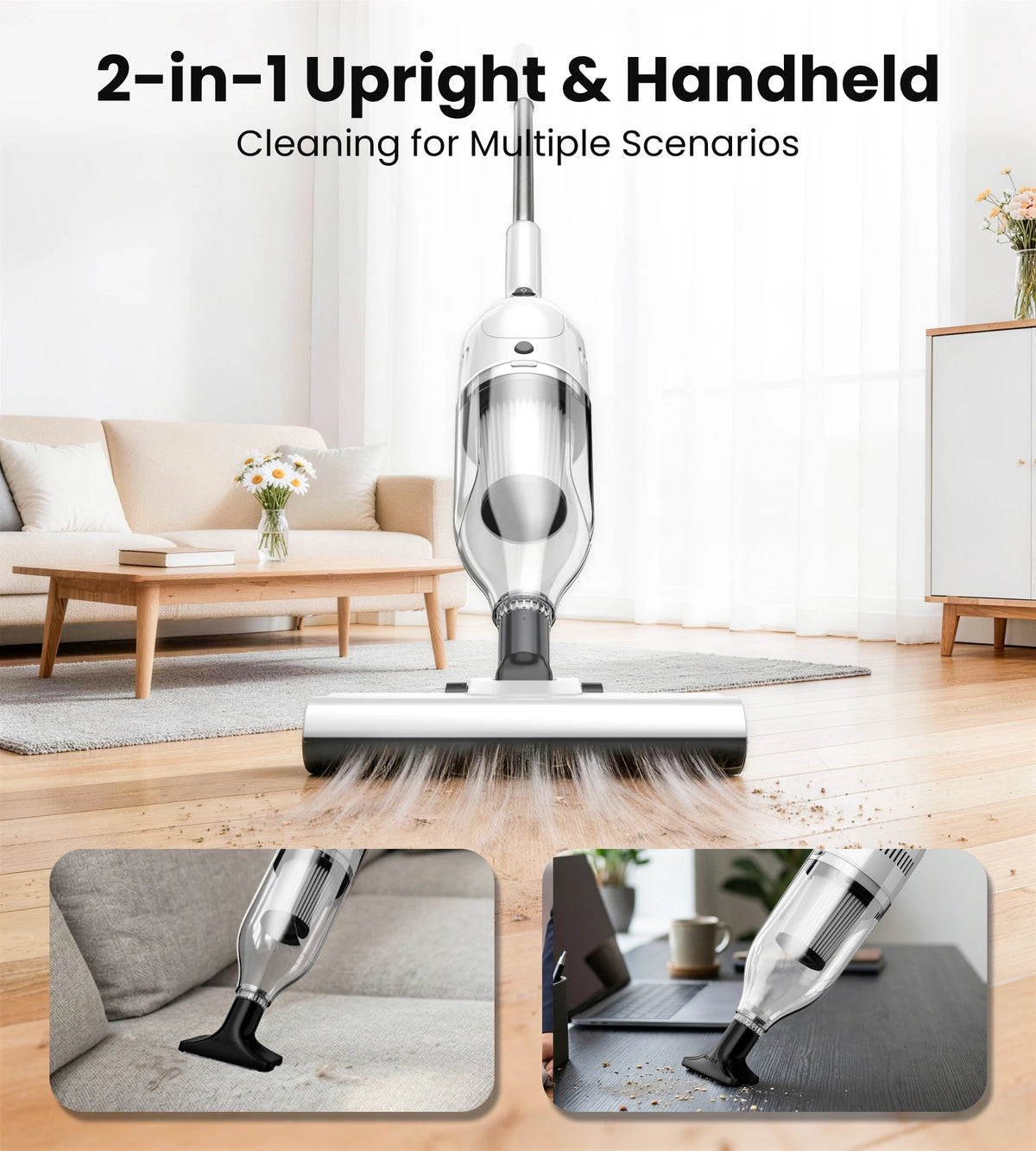 R7 Corded Stick Vacuum Cleaner – 600W, 20Kpa, 3-in-1 Handheld