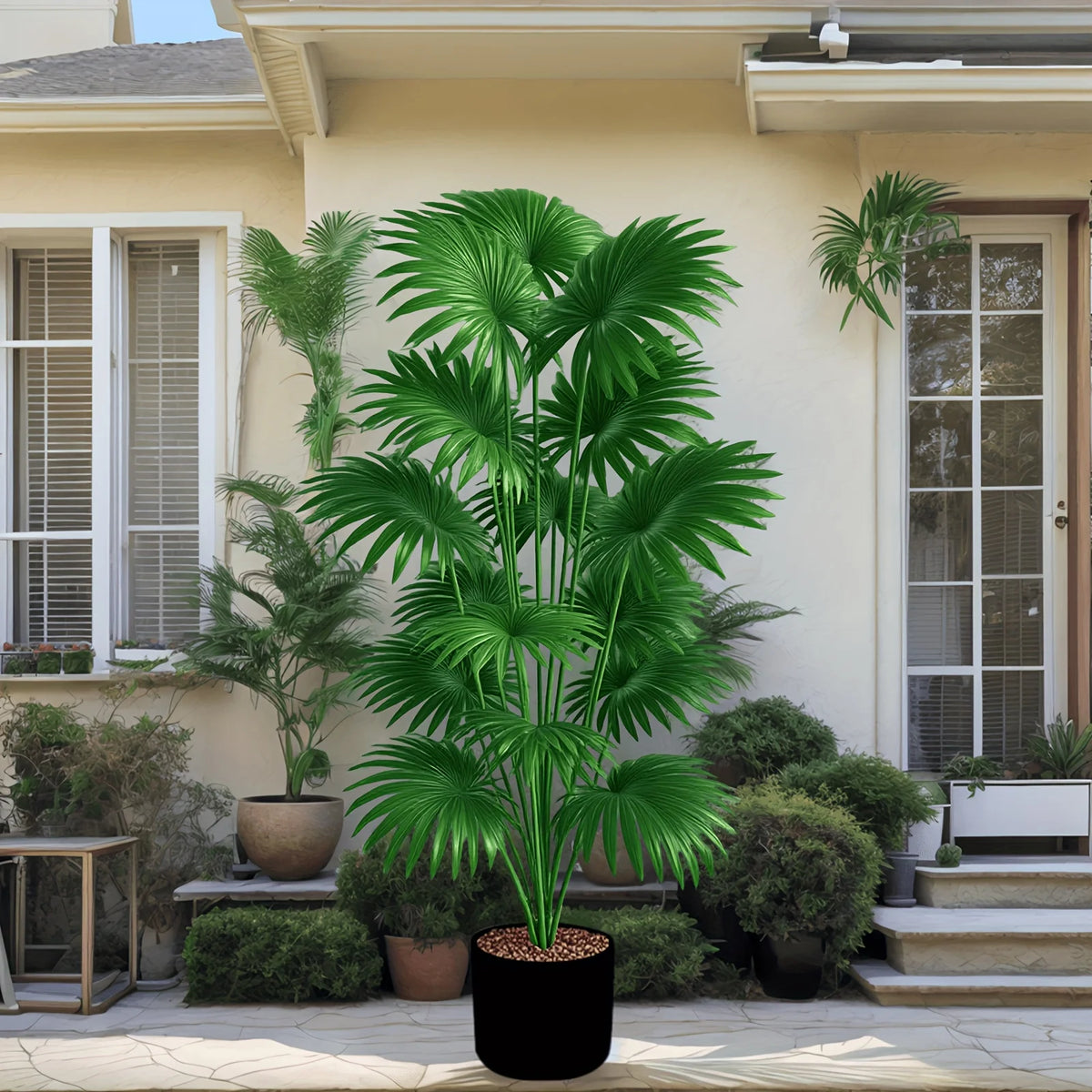 Tall Artificial Palm Tree – 43" Indoor & Outdoor