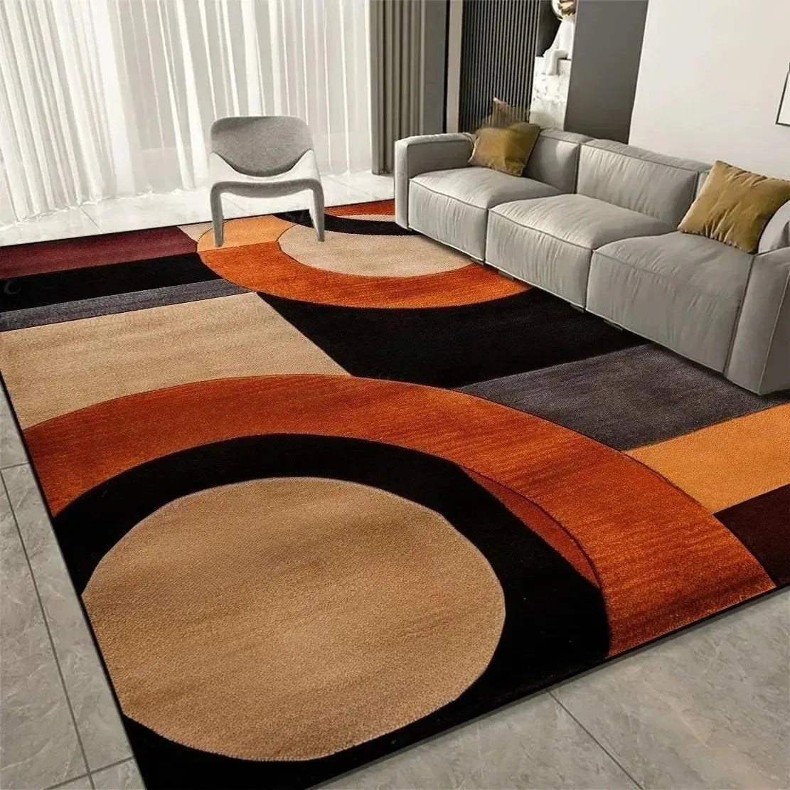 Modern Geometric Area Rug – Non-Slip, Multi-Size