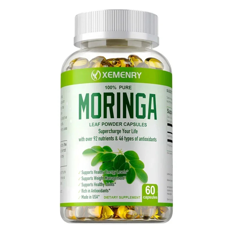 Organic Moringa Capsules – Superfood for Energy, Immunity & Detox