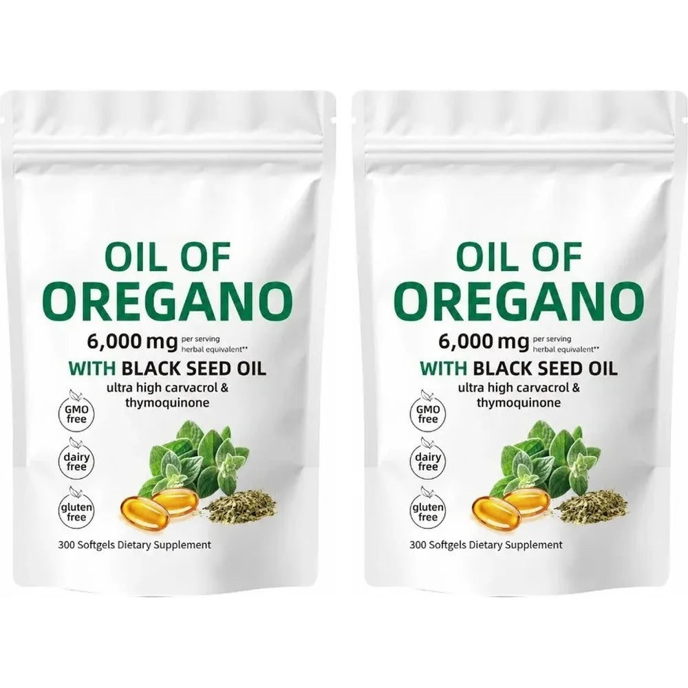 Oil of Oregano & Black Seed Oil Softgels, 300 Count