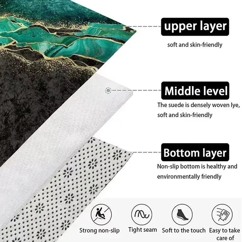 Modern Geometric Area Rug – Non-Slip, Multi-Size