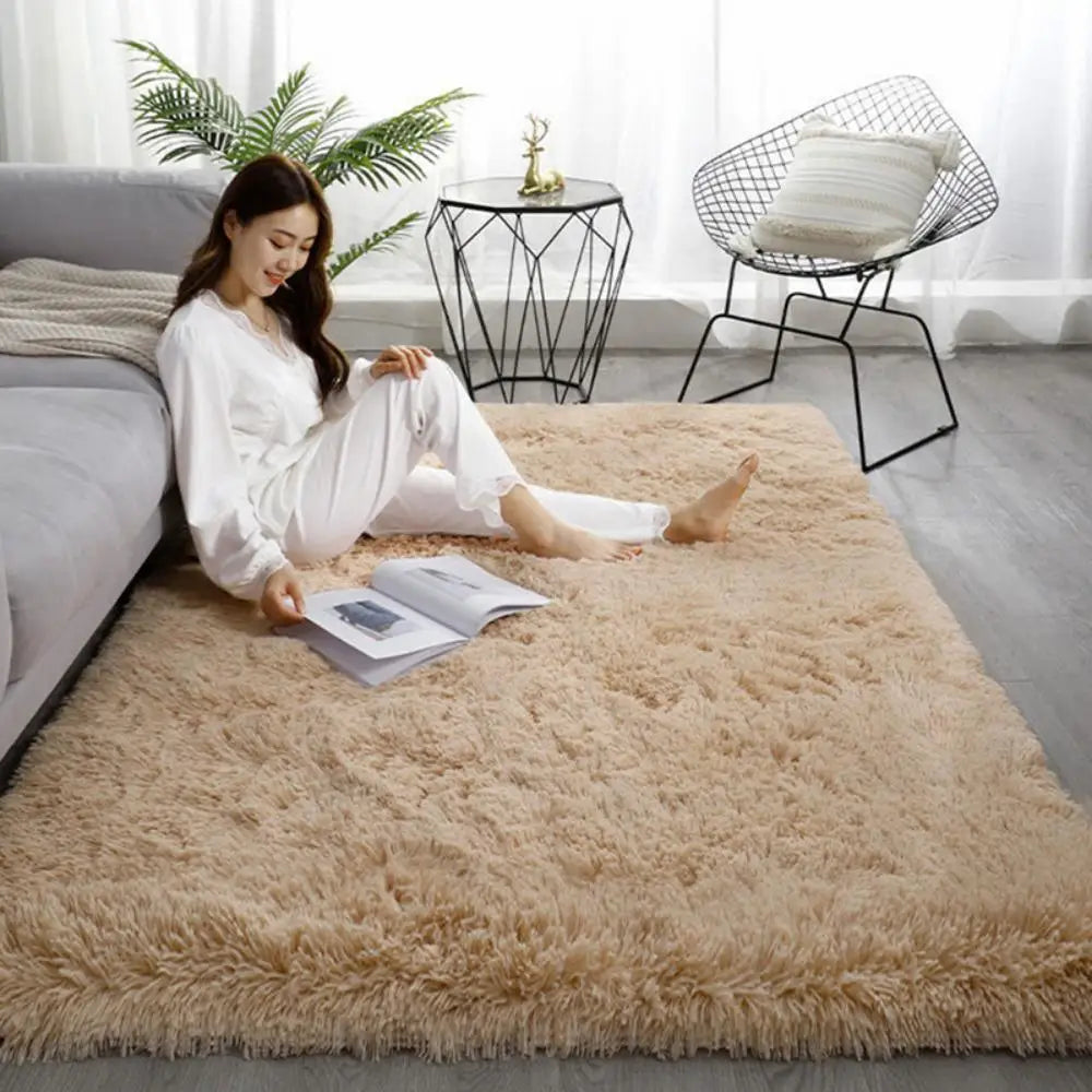 Soft Plush Tie-Dye Carpet – Non-Slip, Multi-Size