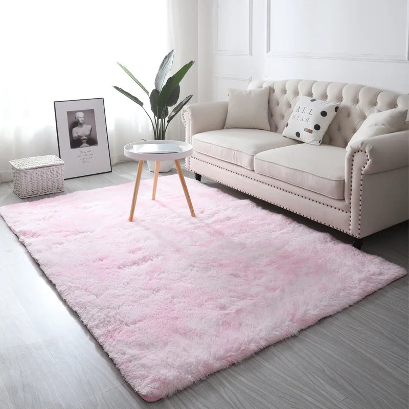 Soft Plush Tie-Dye Carpet – Non-Slip, Multi-Size