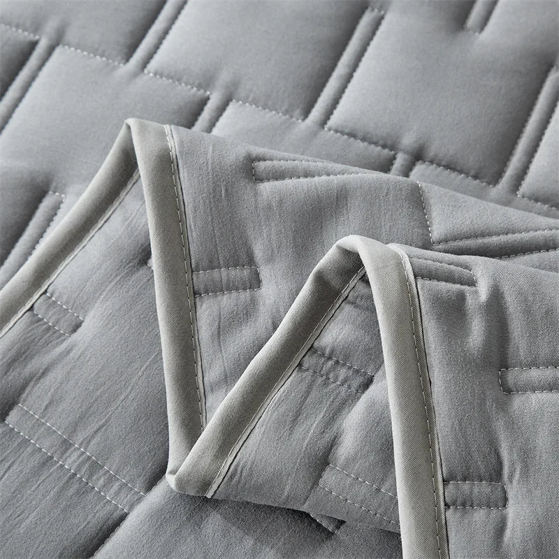 Quilted Bedspread Coverlet Set – 3-Piece All-Season Comforter with Pillow Shams