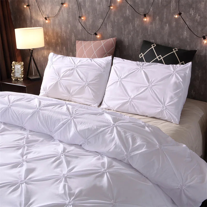 100% Polyester Duvet Cover Set – 3-Piece Comforter Cover with Pillowcases