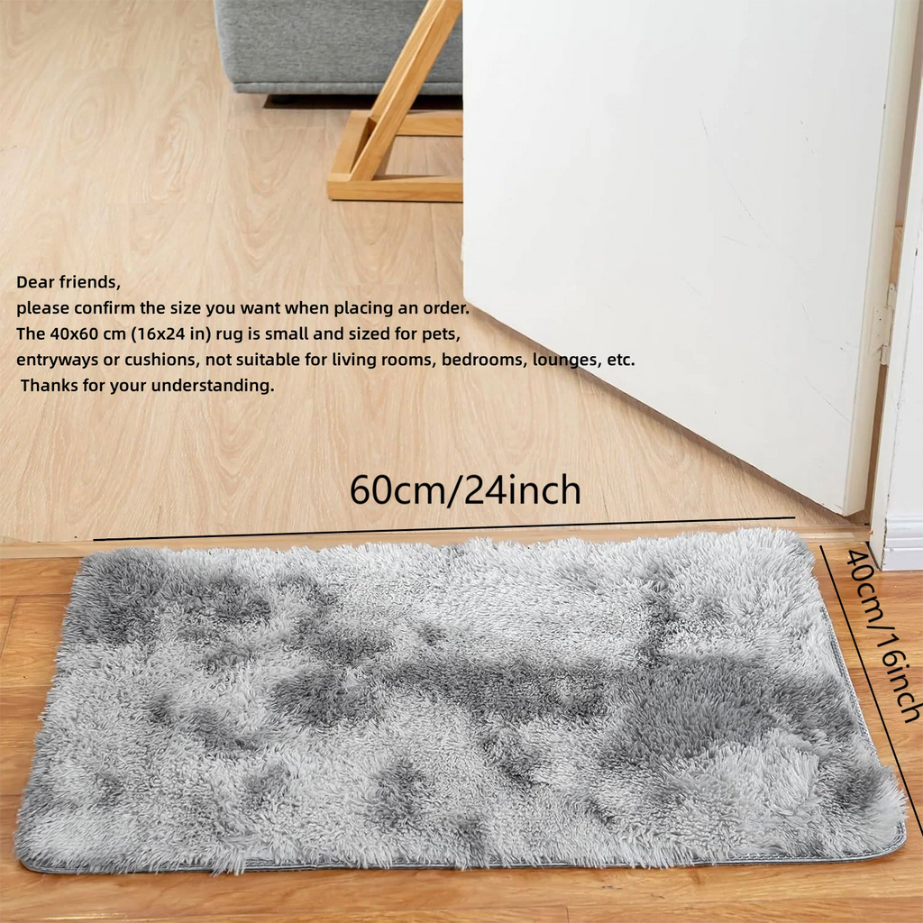 Soft Plush Tie-Dye Carpet – Non-Slip, Multi-Size
