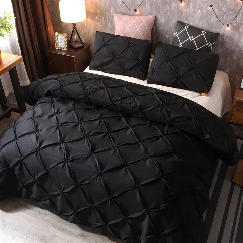 100% Polyester Duvet Cover Set – 3-Piece Comforter Cover with Pillowcases