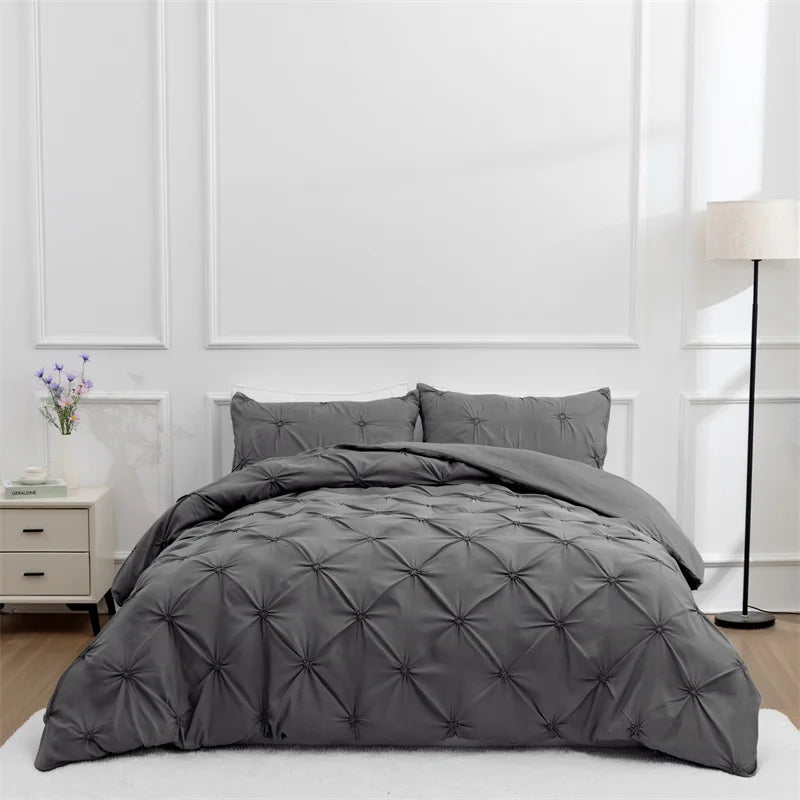 100% Polyester Duvet Cover Set – 3-Piece Comforter Cover with Pillowcases