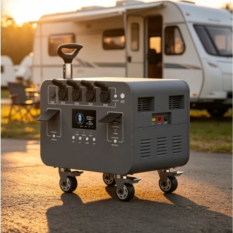 5120Wh Portable Power Station – Solar Generator with Pure Sine Wave