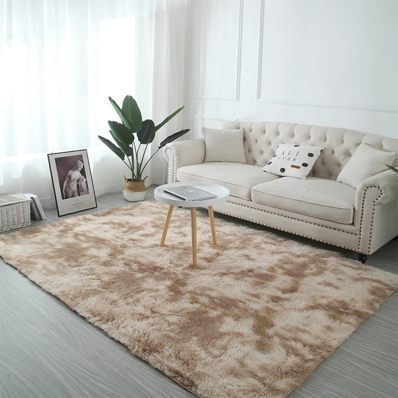 Soft Plush Tie-Dye Carpet – Non-Slip, Multi-Size