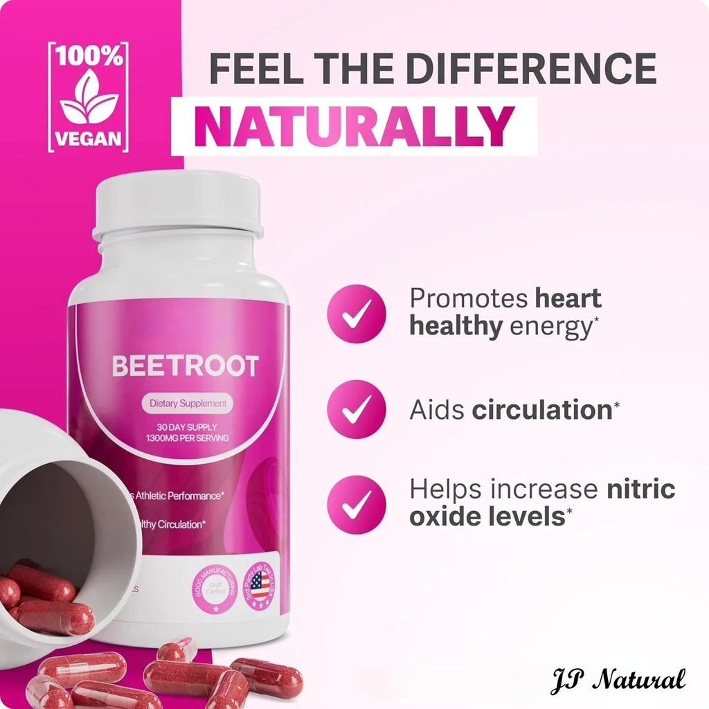 Rosabella Beet Root Capsules, 60 Count