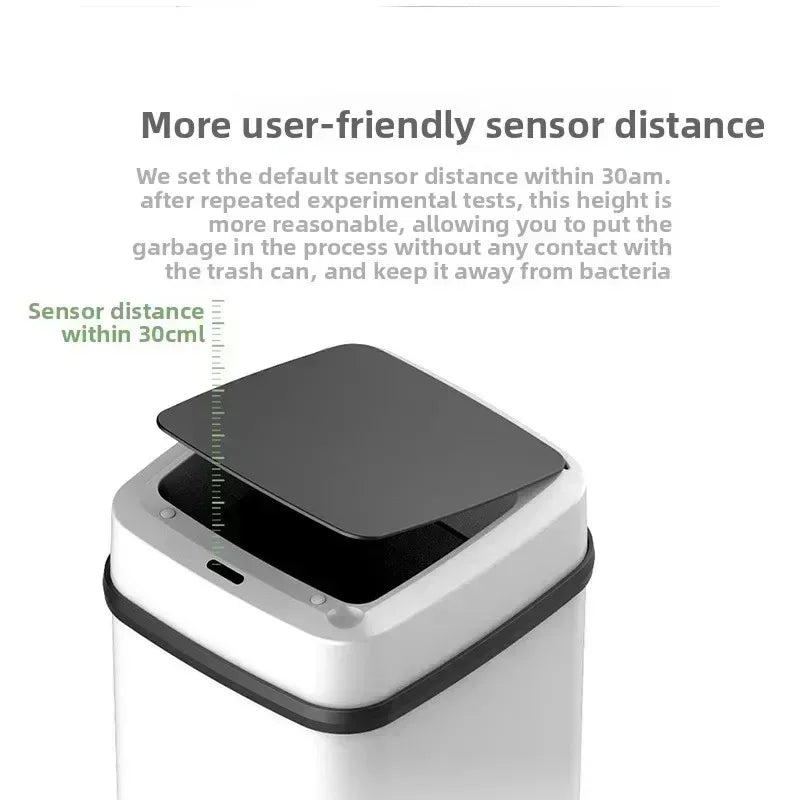 13L Smart Sensor Trash Can – Waterproof, Touchless
