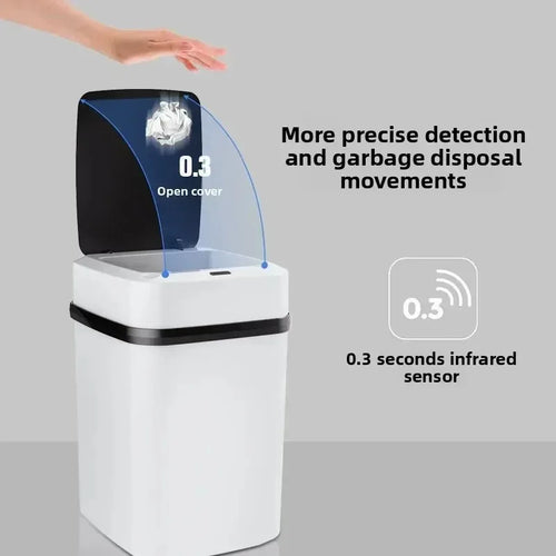 13L Smart Sensor Trash Can – Waterproof, Touchless