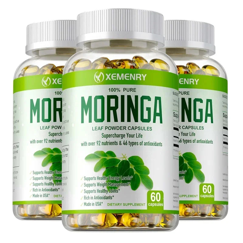 Organic Moringa Capsules – Superfood for Energy, Immunity & Detox
