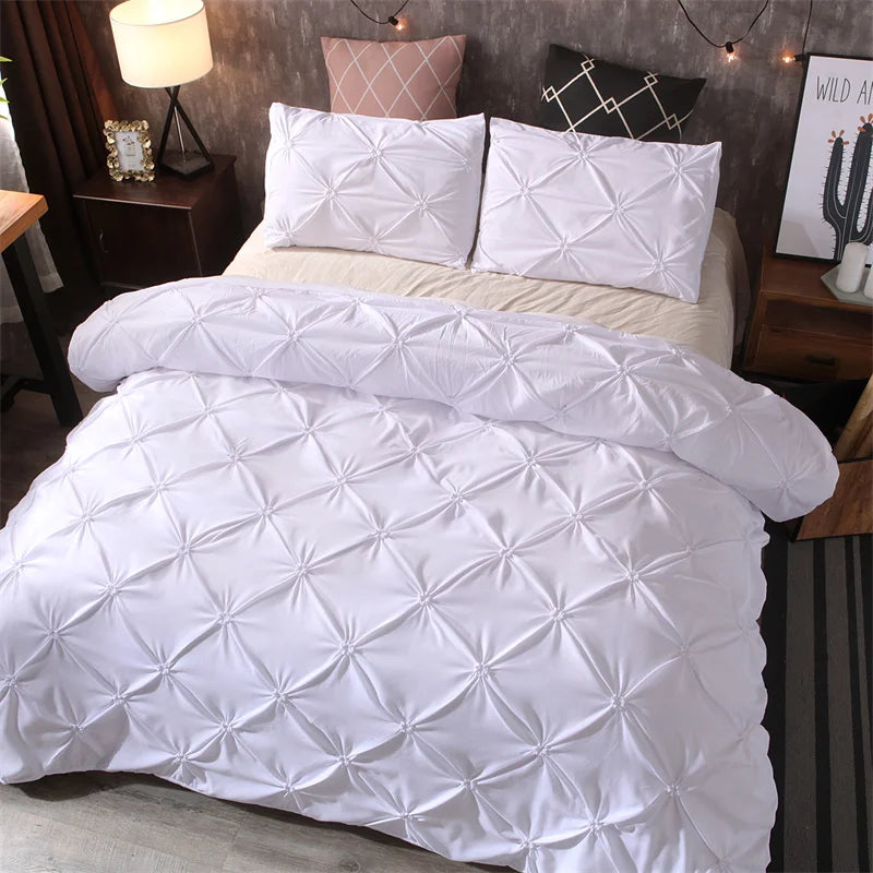 100% Polyester Duvet Cover Set – 3-Piece Comforter Cover with Pillowcases
