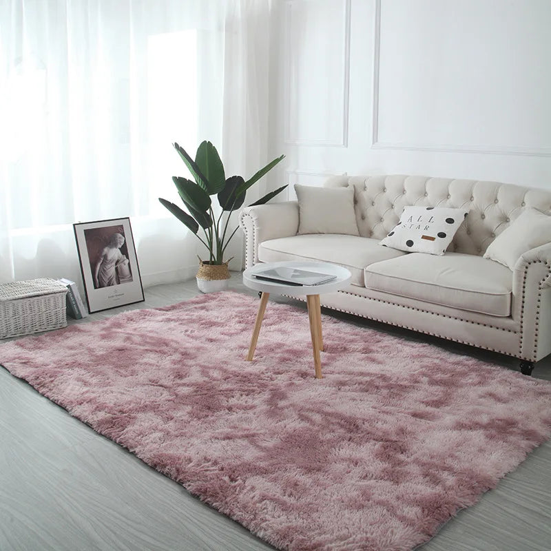 Soft Plush Tie-Dye Carpet – Non-Slip, Multi-Size