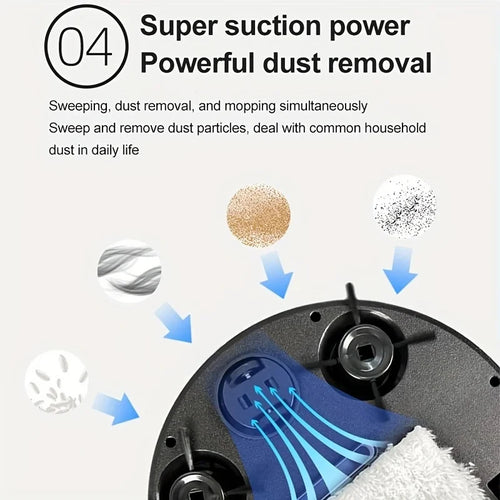 3-in-1 Smart Robot Vacuum – 4000Pa, Sweep, Mop & Vacuum