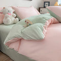 Dreamreal Washed Cotton Duvet Cover Set – 3-Piece Solid Bedding