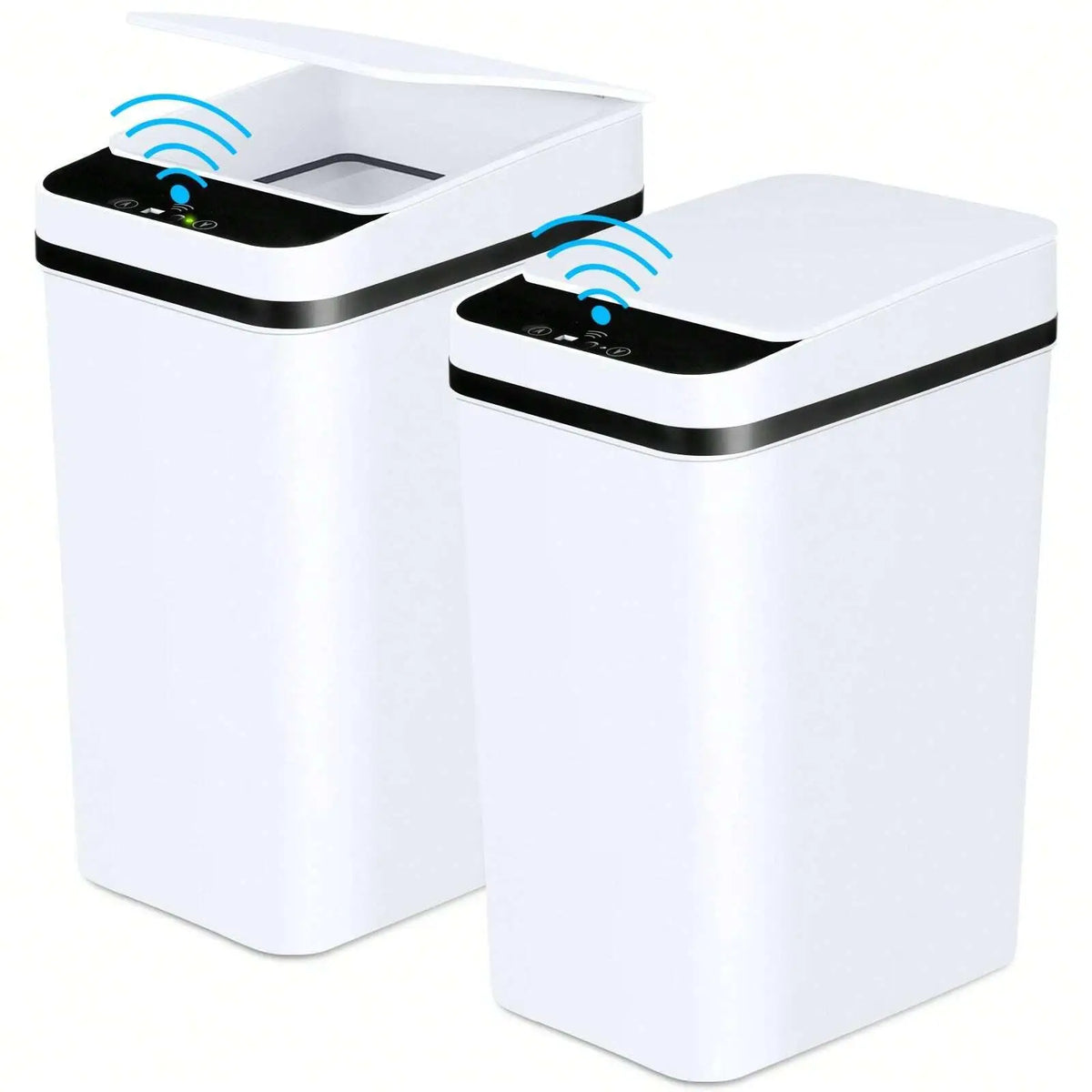 Smart Motion Sensor Trash Can 2-Pack – 8L, Touchless