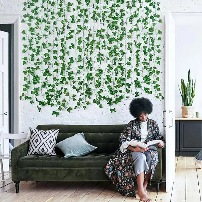 Artificial Ivy Garland – 12-Pack, 9.6m Total