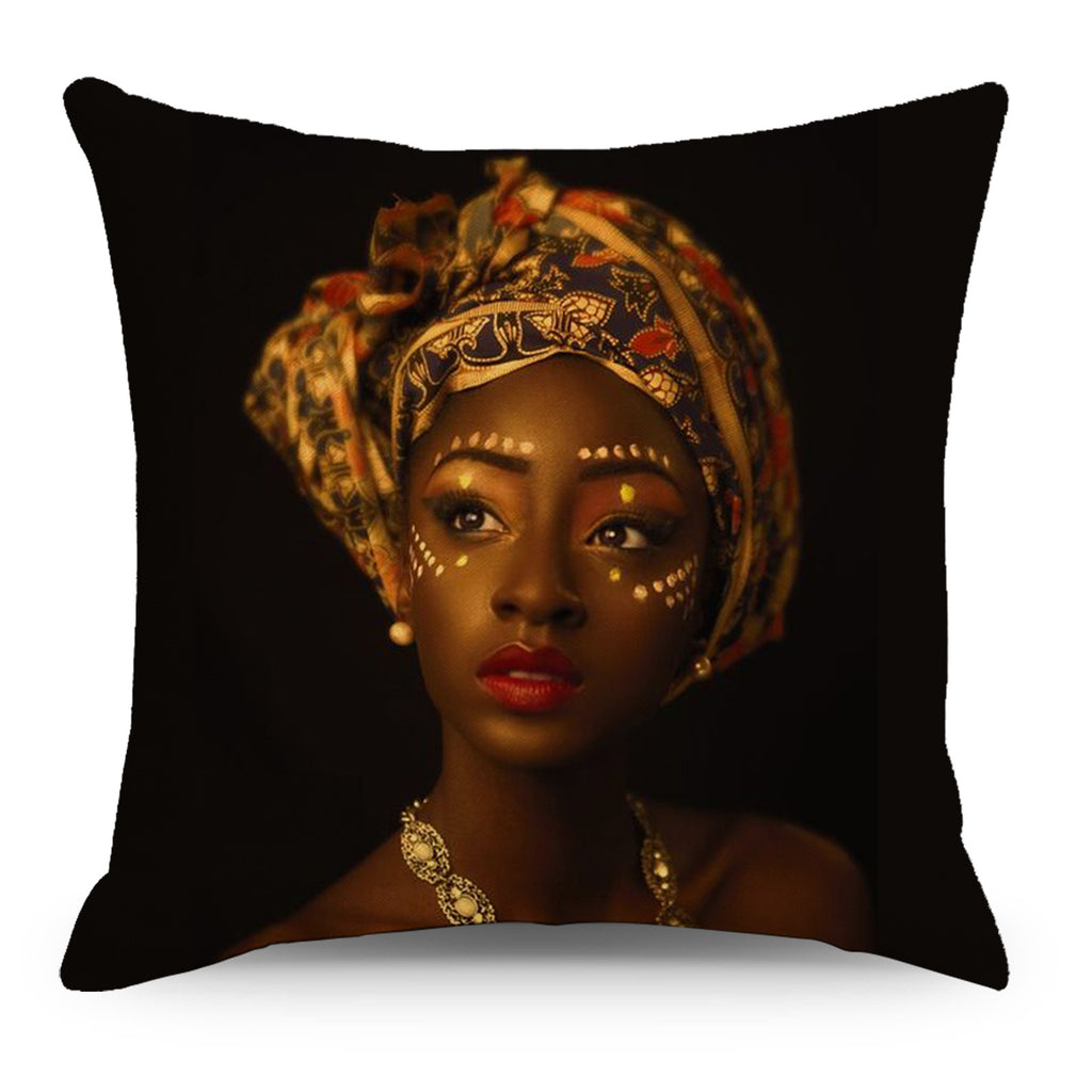 Home Living Room Linen Print Pillowcase